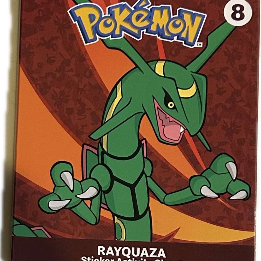 POKÉMON RAYQUAZA 2025 MCDONALDS #8 COLLECTIBLE w/ CARDS SEALED STICKER ACTIVITY